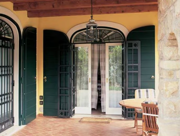 KLIMA 80 - Mahogany patio door by CARMINATI SERRAMENTI - view 3